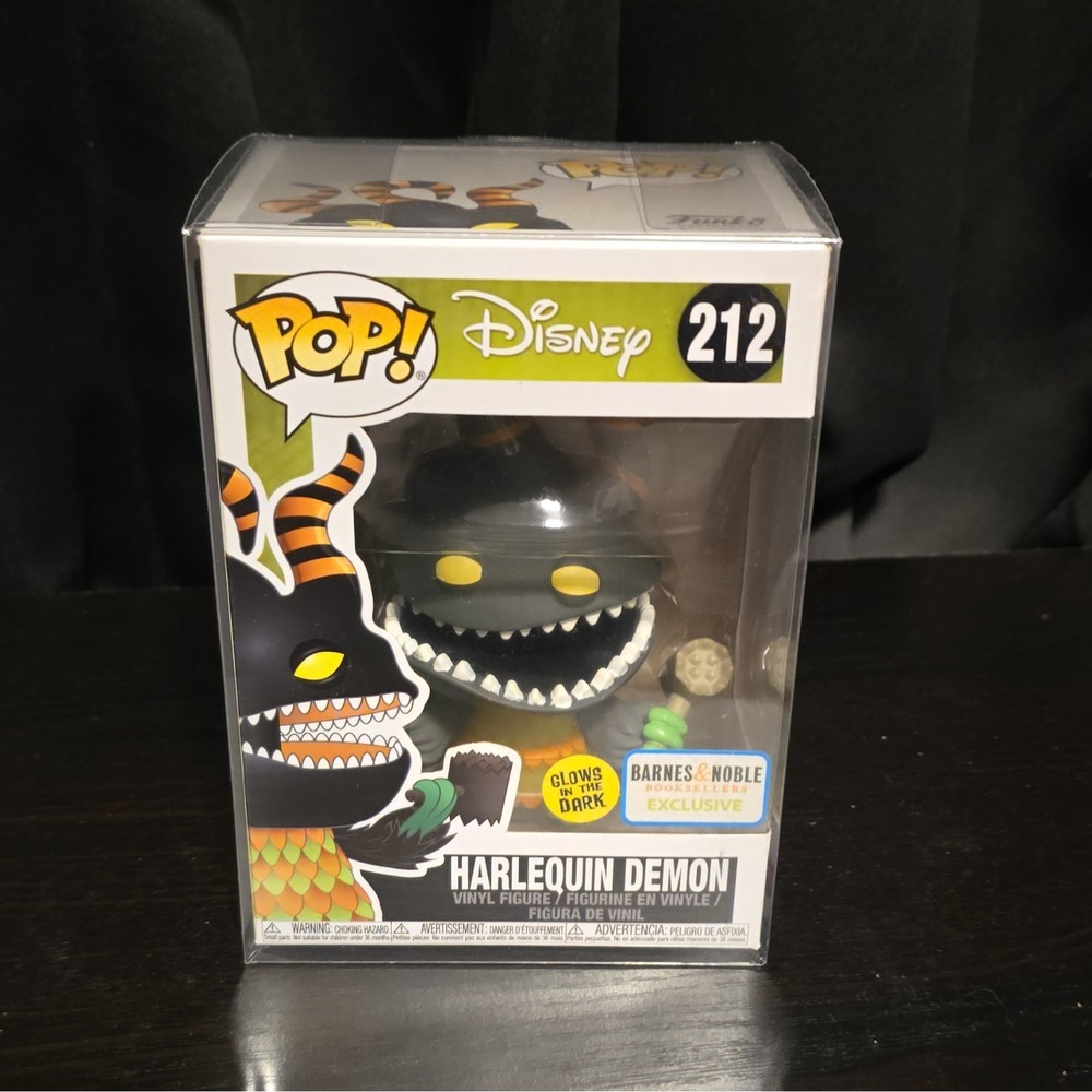 Funko Pop! Harlequin Demon #212 GITD Barnes & Noble Disney Nightmare Before Chr…